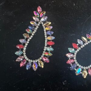 Multi Color Stone Earrings